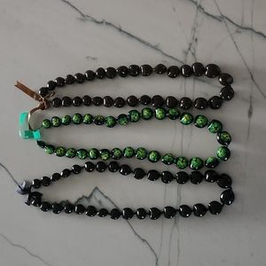 HAWAIIAN KUKUI LEI'S NECKLACE LOT OF 3